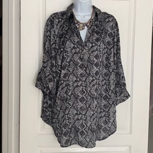 Plus Snake Print Tunic